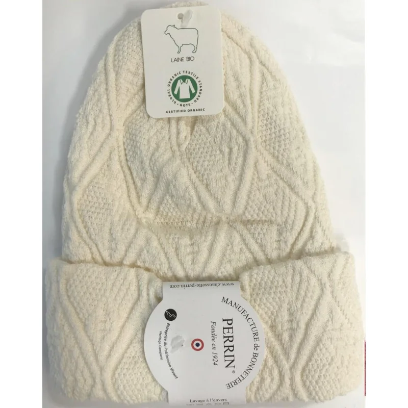 Bonnet Laine Torsadée Bio Perrin 3 Bonnet Laine Torsadée Bio Perrin – Image 3