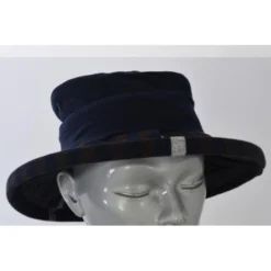 Chapeau Rayures Asymétrique Marine Berthe