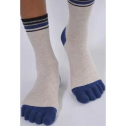 Chaussettes Beige 5 Doigts Bleus -Chantelle Soldes Magasin chaussettes beige 5 doigts bleus 2