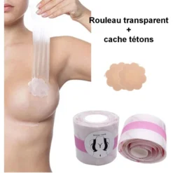Coffret D'adhésif Transparent Poitrine Et Cache Seins
