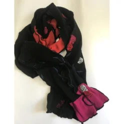 Echarpe Berthe Aux Grands Pieds Roses En Fleurs