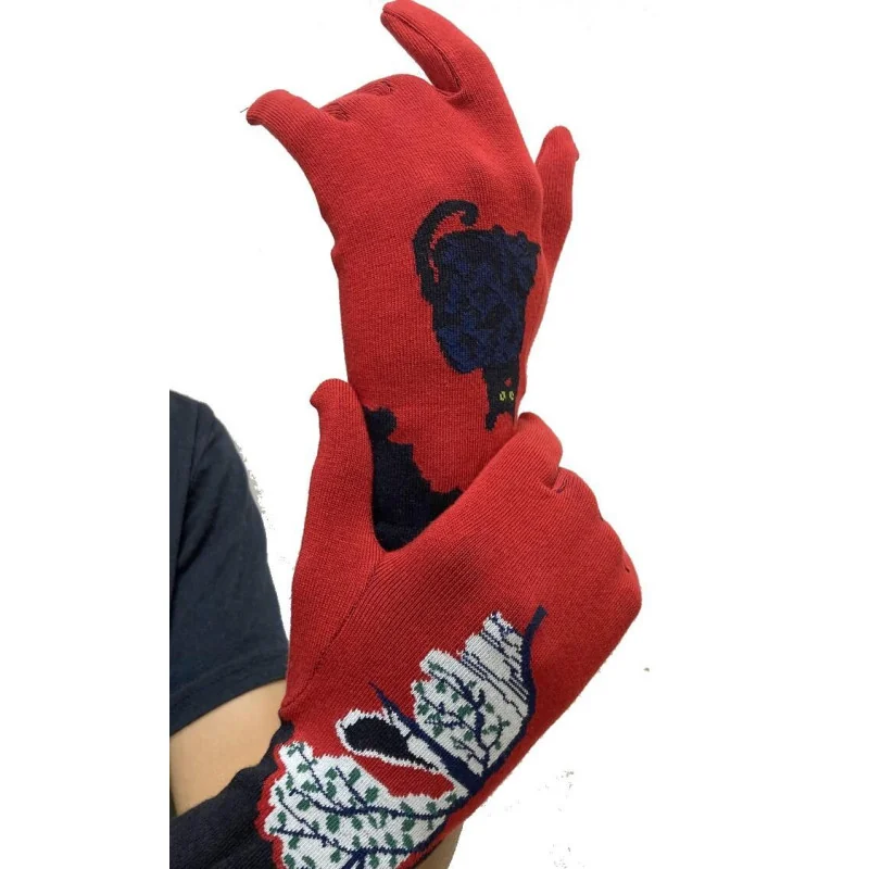 Gants Berthe Aux Grands Pieds Chats Et Oiseau Perché 1 Gants Berthe Aux Grands Pieds Chats Et Oiseau Perché