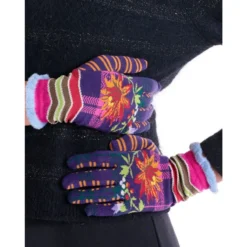 Gants Dub Et Drino Violette Scott Fleuri