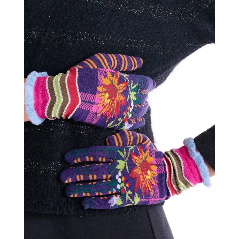Gants Dub Et Drino Violette Scott Fleuri 1 Gants Dub Et Drino Violette Scott Fleuri