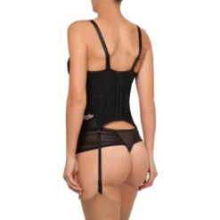 Guépière Empreinte Pompadour Noir -Chantelle Soldes Magasin guepiere empreinte pompadour noir 2