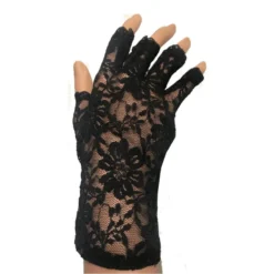 Mitaines Noires Dentelle Authentique -Chantelle Soldes Magasin mitaines noires dentelle authentique 2