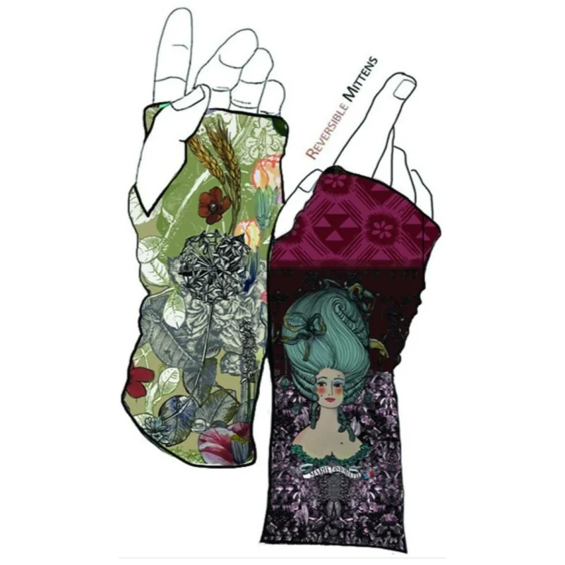 Mitaines Reversibles Duchesse Dragée Marieantoilette 1 Mitaines Reversibles Duchesse Dragée Marieantoilette