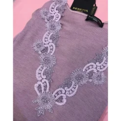 Moretta Manches Longues Col V Dentelle Laine Et Soie 5 Moretta Manches Longues Col V Dentelle Laine Et Soie -Chantelle Soldes Magasin moretta manches longues col v dentelle laine et soie 2