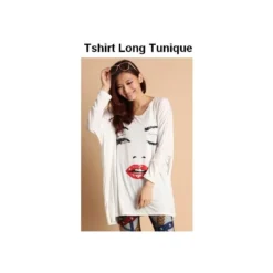 T-shirt Tunique Clin D'oeil Blanc